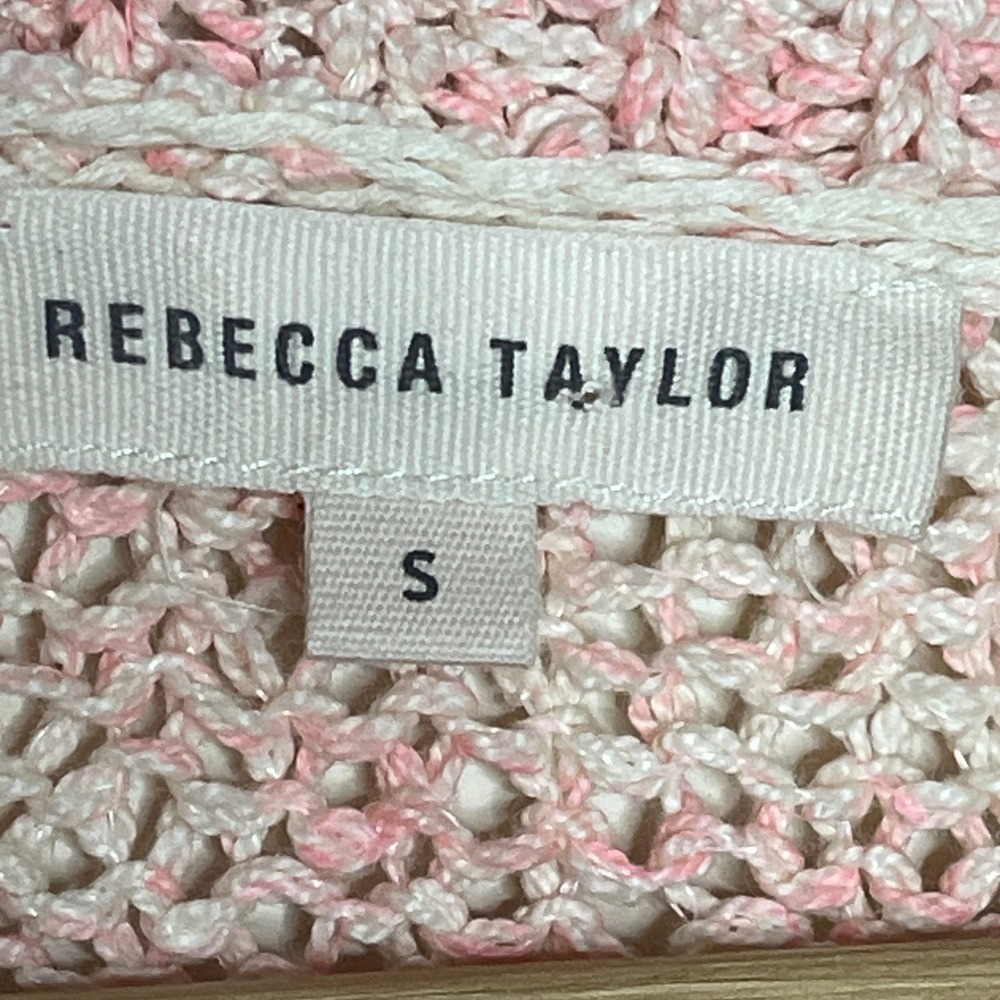 Rebecca Taylor Pink Knit Sweater Women's Size S Long Sleeve Round Neck Casual - Picture 5 of 6